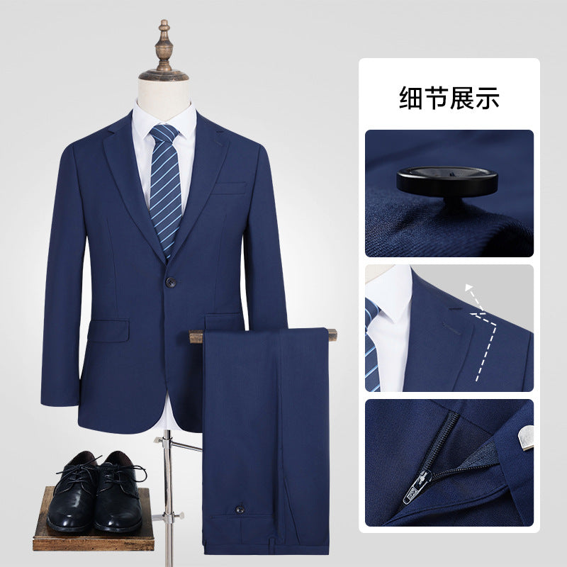 Blue Business Suit for Men and Women (Wedding Attire)