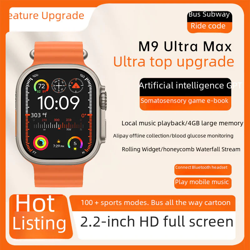 S9 NFC Smartwatch (Bluetooth + Health Monitoring)
