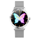 Women’s Stainless Steel Smartwatch (Water-Resistant)