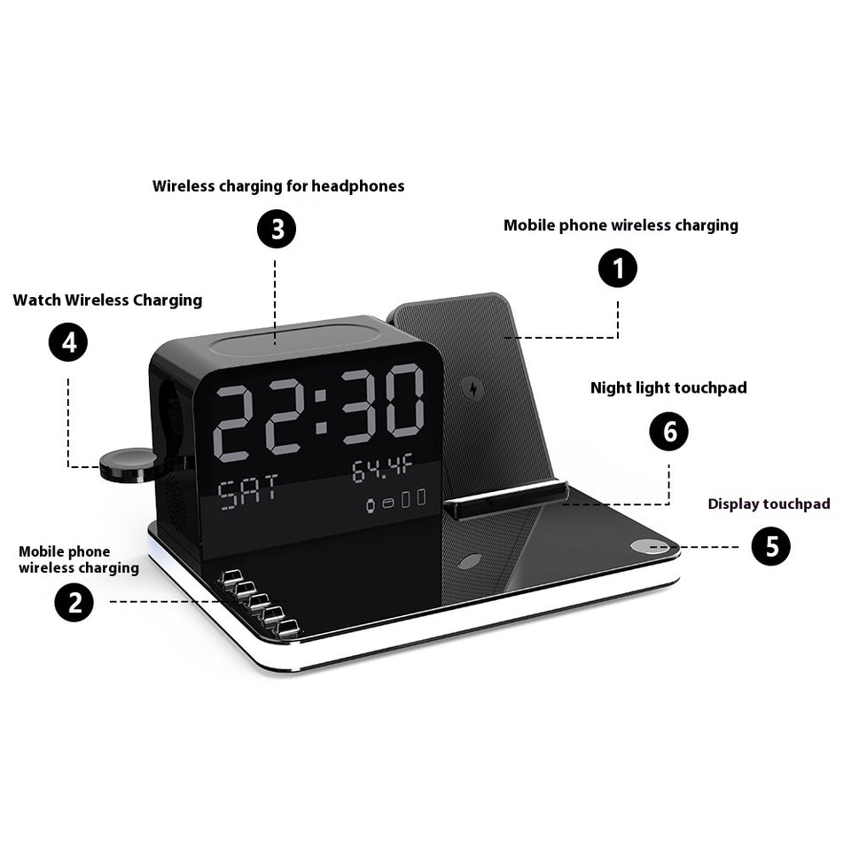 7-in-1 Wireless Charging Dock Station (LED Night Light)